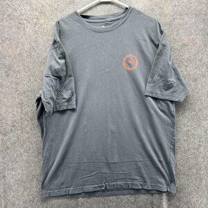 Tommy Bahama Shirt Mens XL Gray Flame And Fortune BBQ Graphic Tee Tagless Casual
